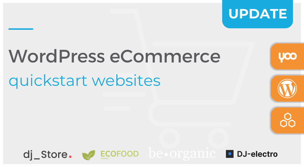 [Update] eCommerce WordPress Quickstart websites