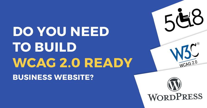 WCAG 2.0 compliant website for small business