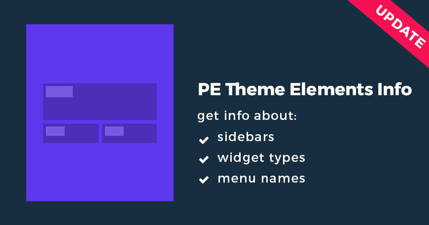 PE Theme Elements Info plugin update