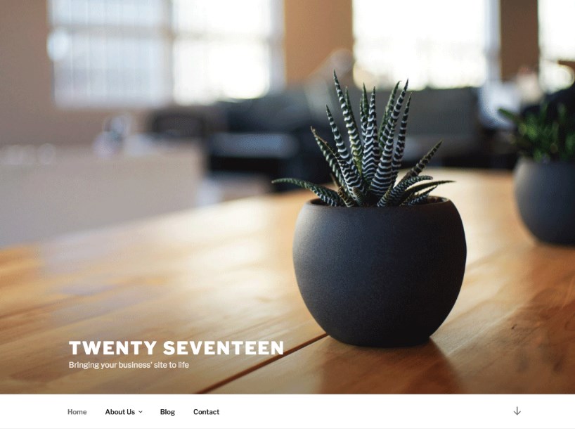twenty seventeen wordpress theme
