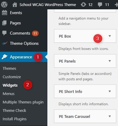 How to manage color boxes wordpress