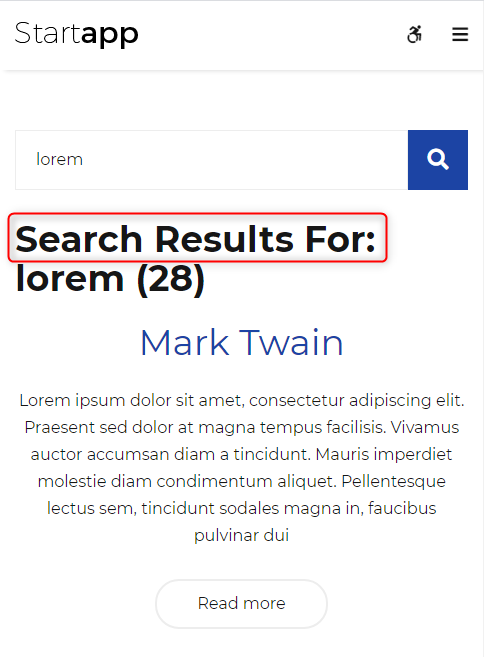 search results wordpress theme