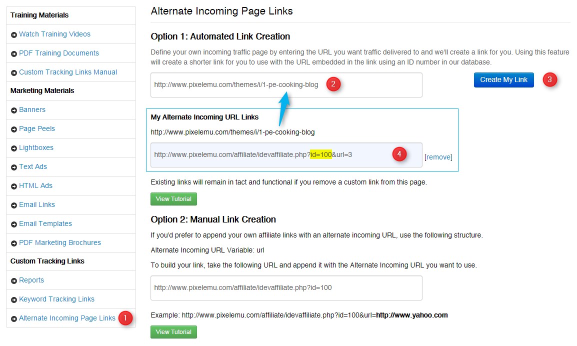 How to create your affiliate links? - PixelEmu