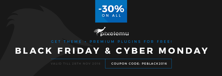 Black Friday and Cyber Monday sale is running!